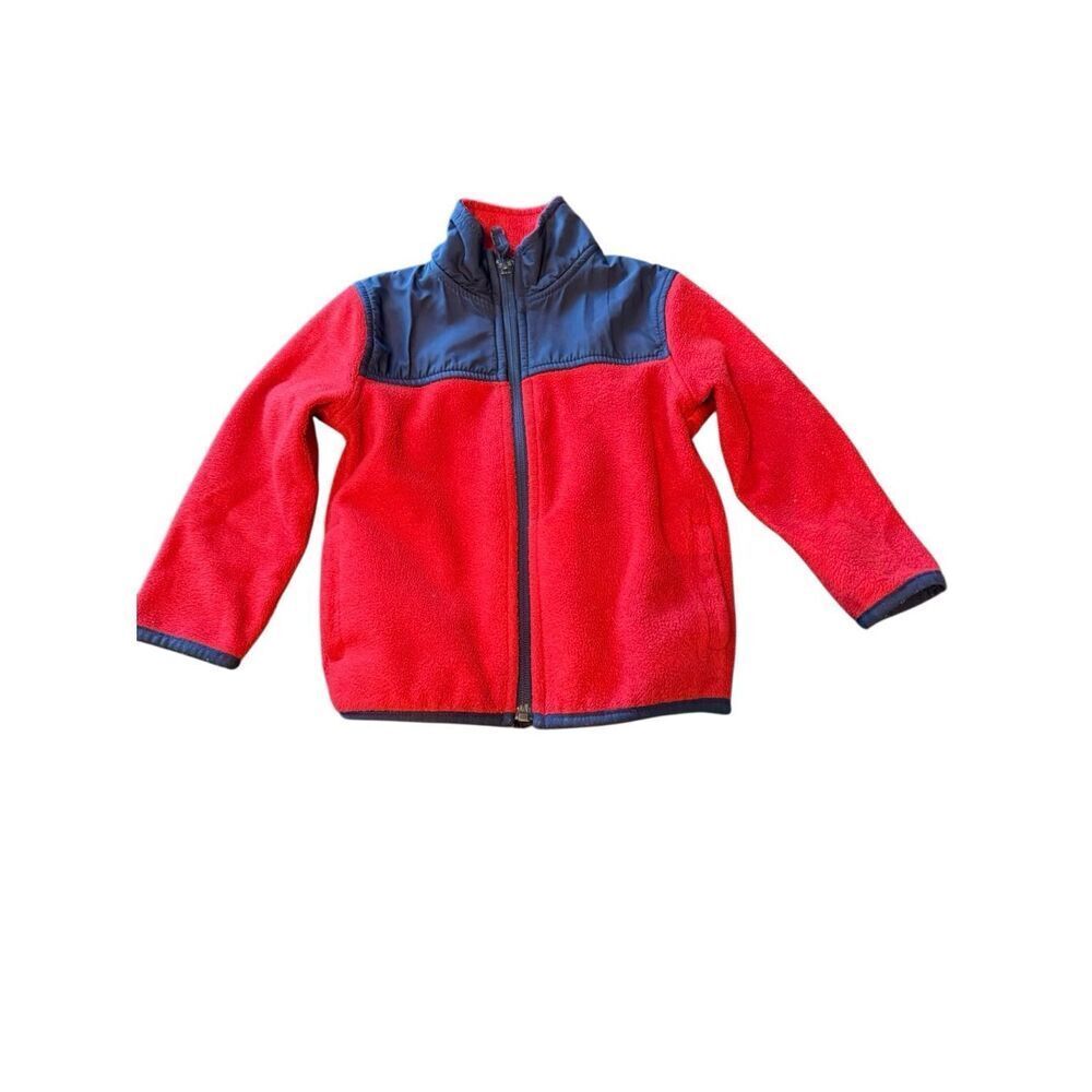 Children’s place Fleece jacket sz 2T zip up red black toddler boys